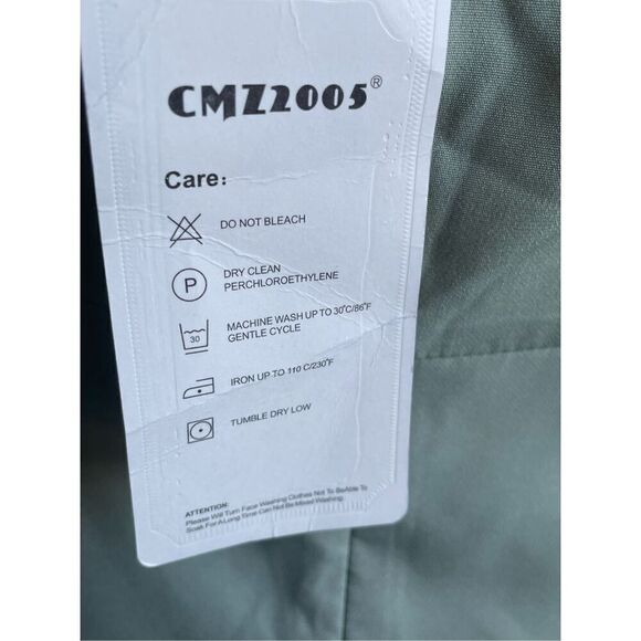 NWT CMZ 2005 Women’s V neck Spaghetti strap Midi Cocktail Dress 8/10 Mint Green - Picture 13 of 16